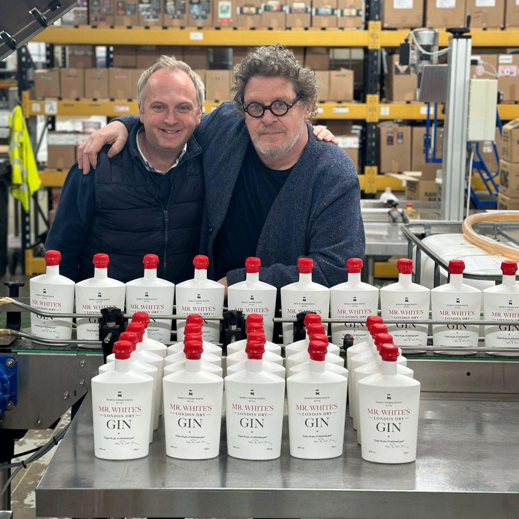 Chris Sadler & Marco Pierre White at the Distillery